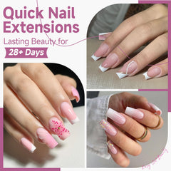 UNA GELLA nail tips 12 sizes top view showing neat organization