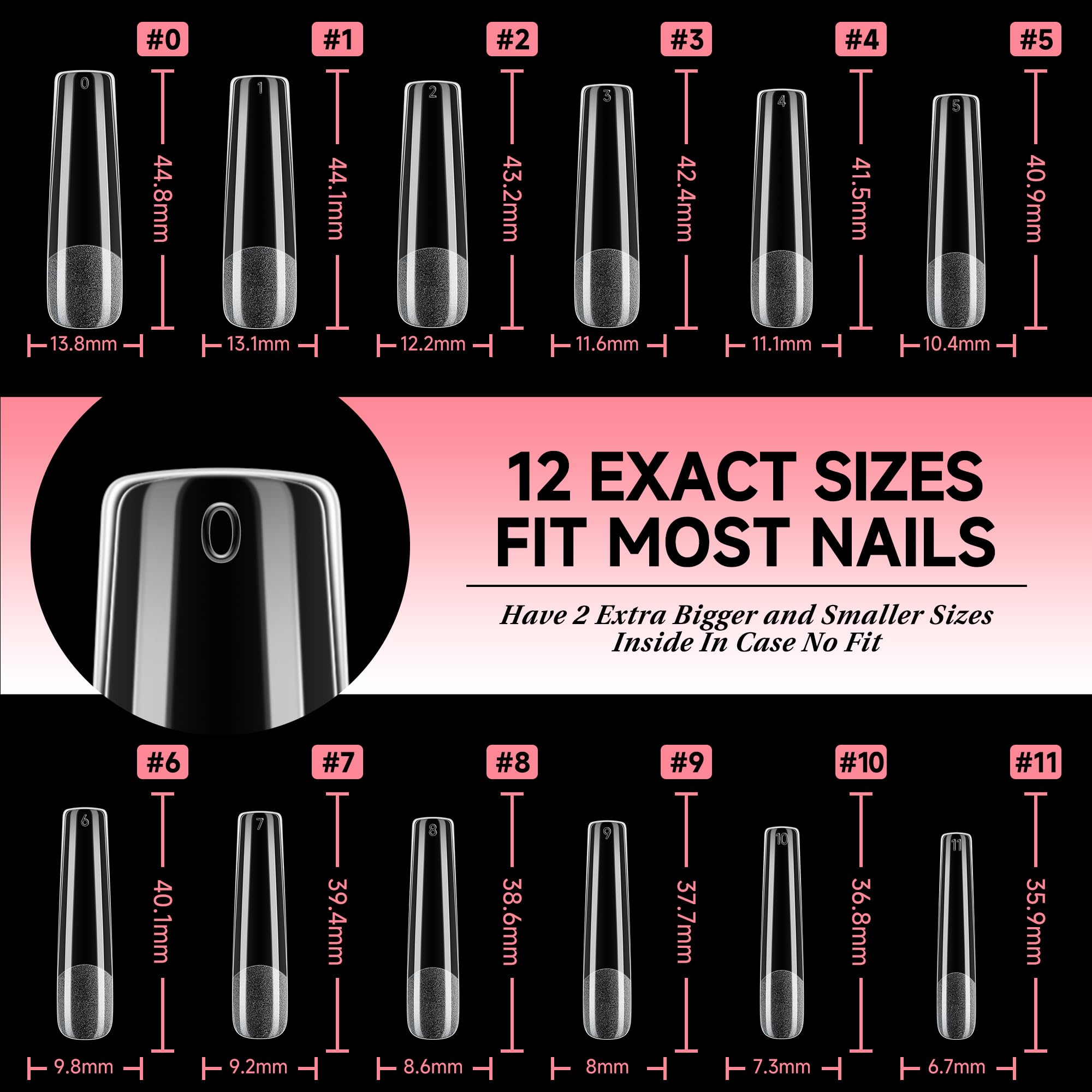 UNA GELLA nail tips easy removal with acetone without damaging nails.