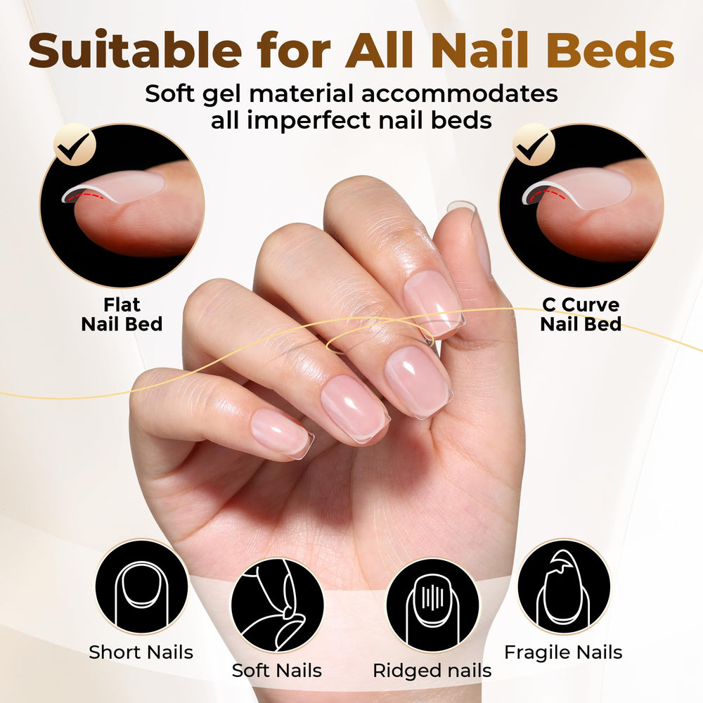 UNA GELLA nail tips long-lasting up to three weeks with proper application
