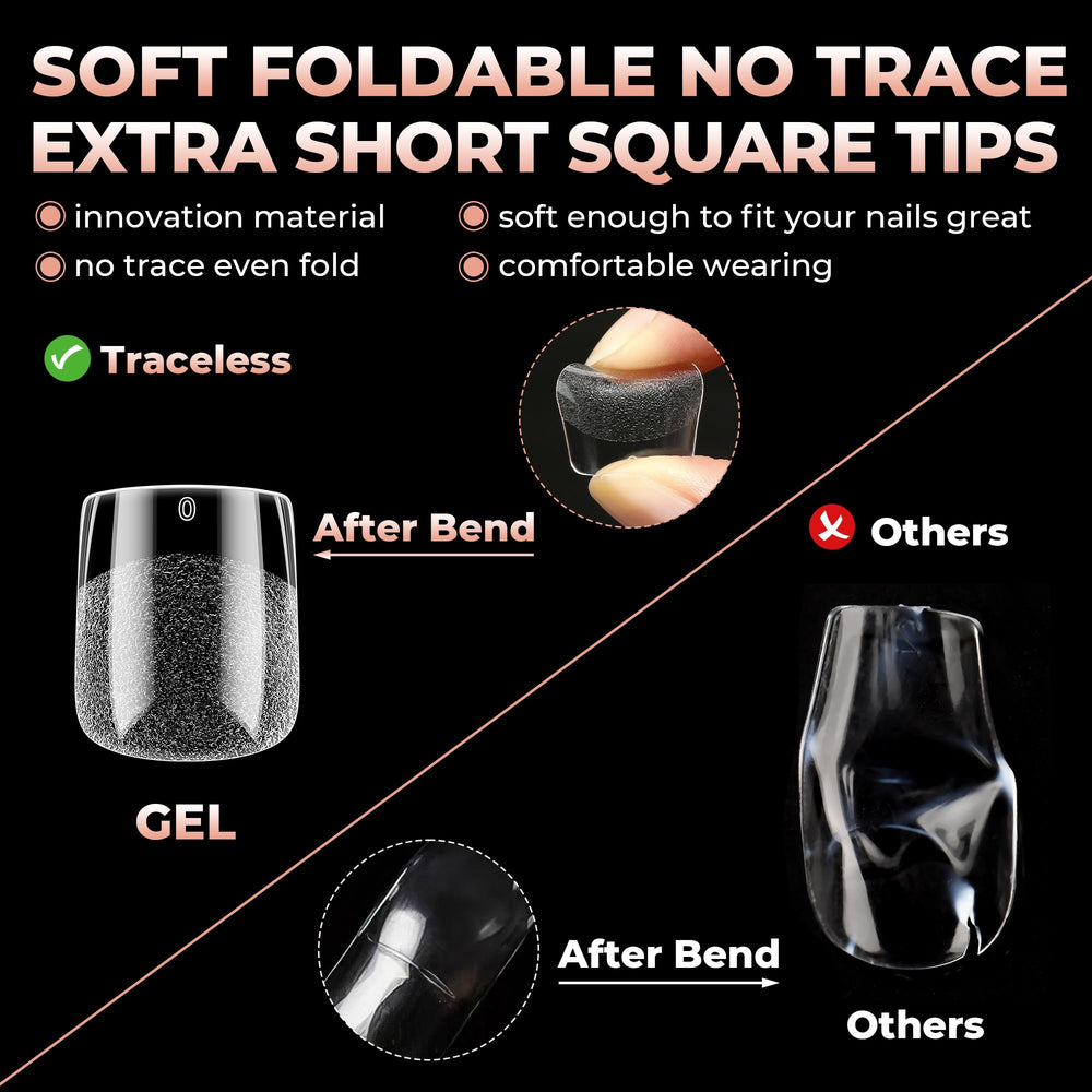 UNA GELLA full-cover tips for a sturdy manicure foundation