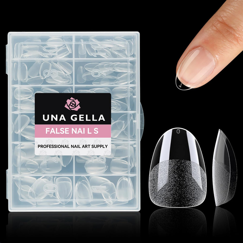 UNA GELLA full-cover tips support easy nail art at home or salon.