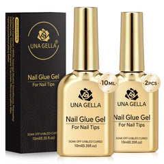 UNA GELLA nine-in-one glue bottle for precise, long-lasting nail holds