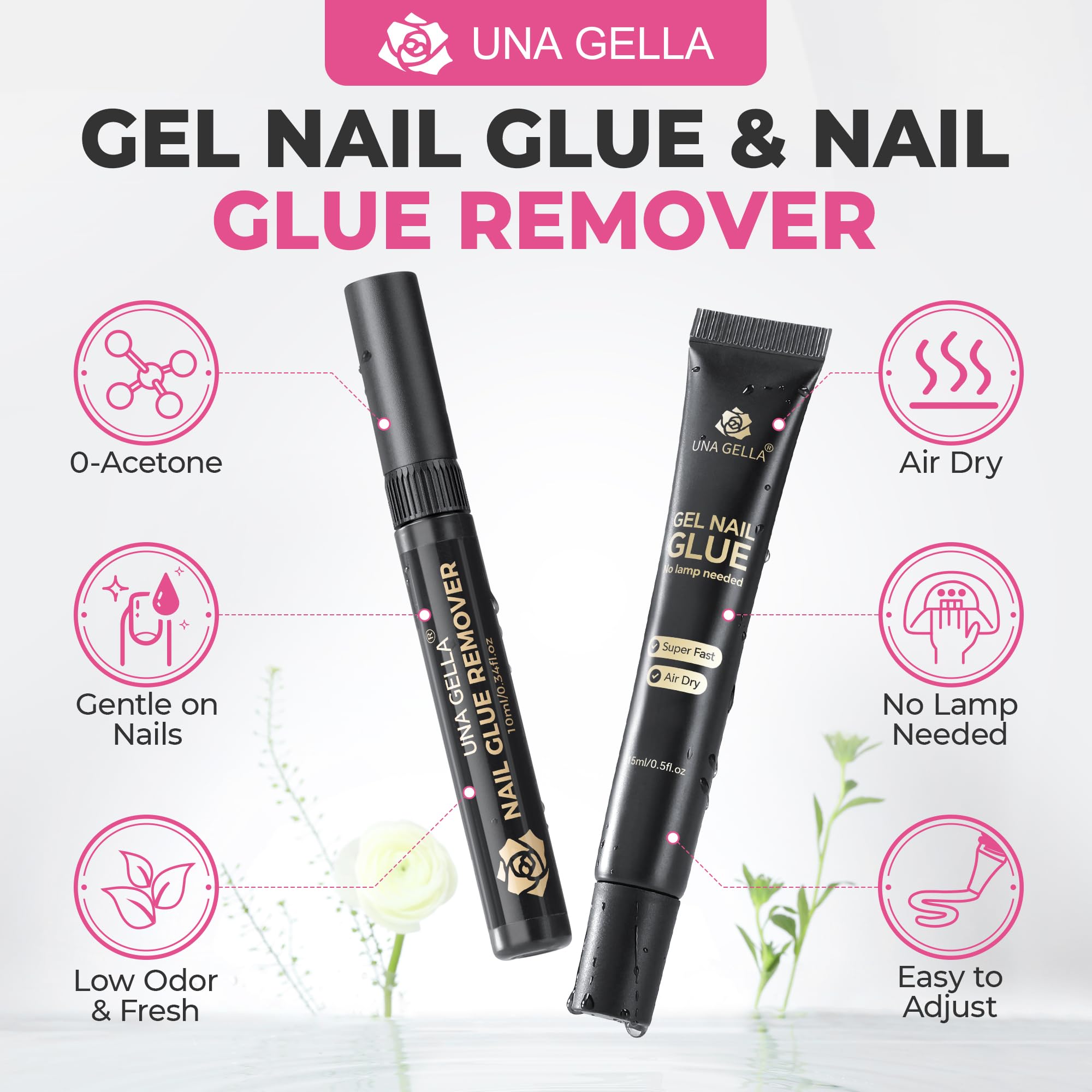 UNA GELLA no UV light needed for quick, at-home manicures.