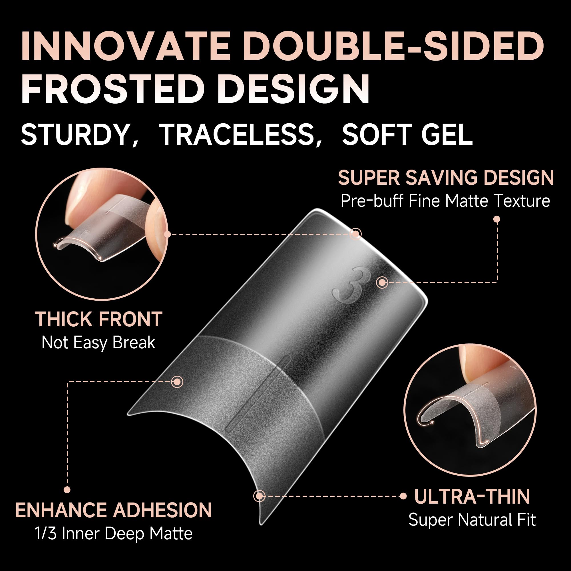 Ultra-thin back design minimizes bulk while keeping strength