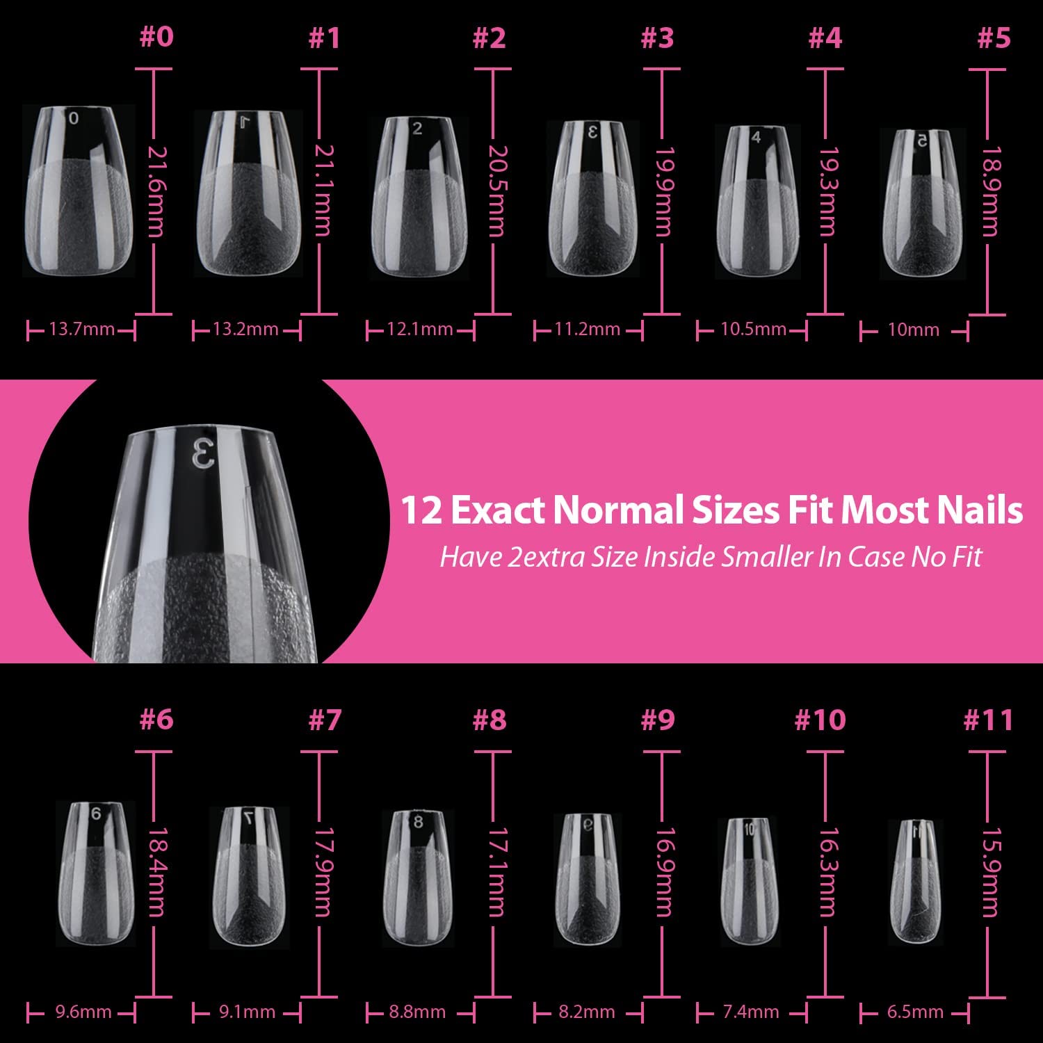 UNA GELLA pre-etched coffin tips for faster DIY manicure