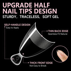 UNA GELLA tips feature pre-numbered sizes for quick fitting and ease of use.