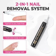 UNA GELLA 15g semi-solid nail glue delivers strong hold.