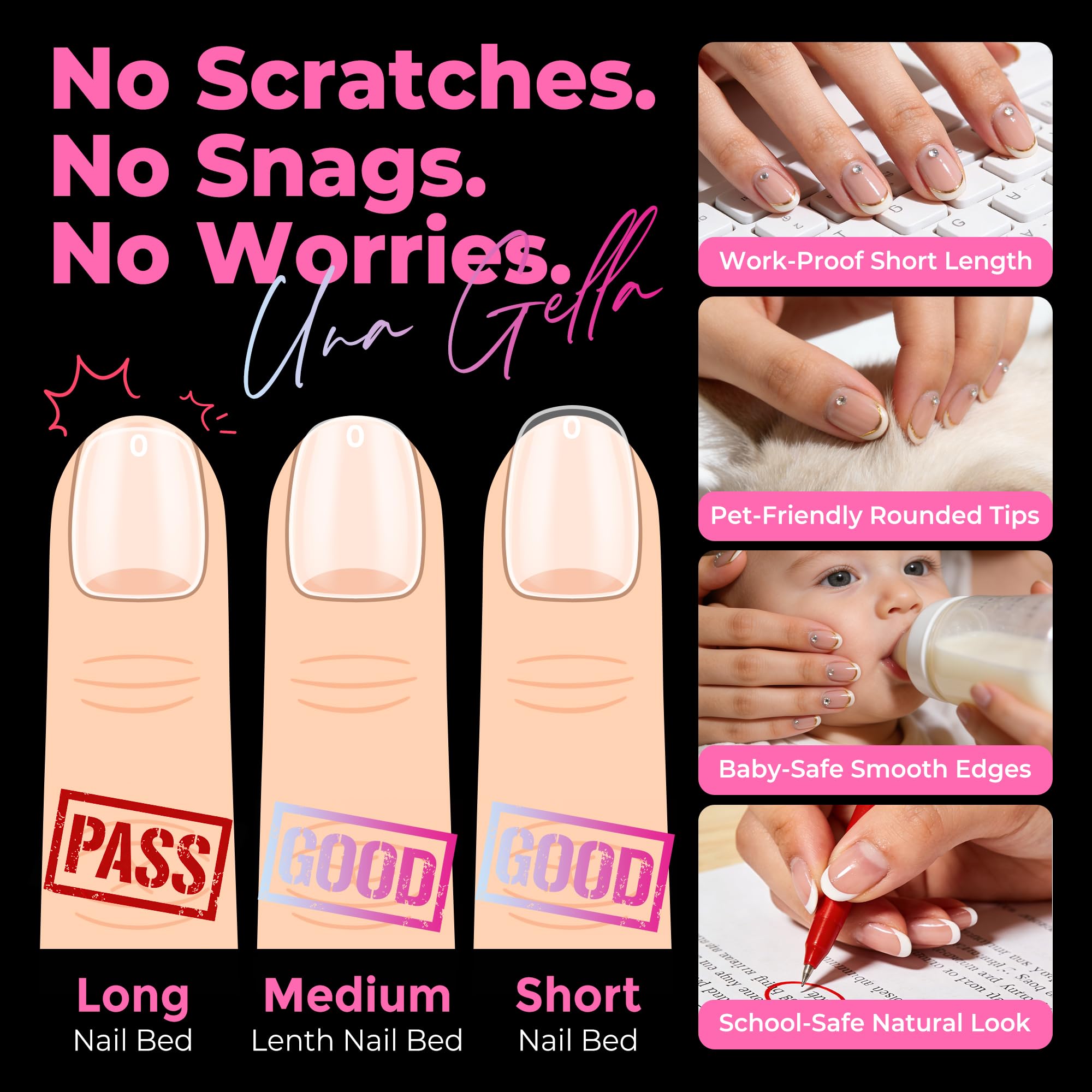 UNA GELLA beginner-friendly tips save time while achieving salon-like finishes.