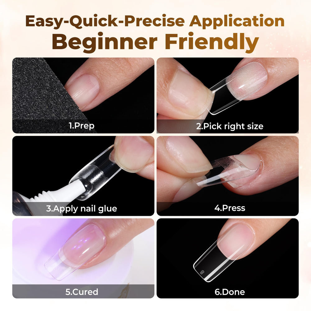 UNA GELLA at home DIY nail extension kit for salon like results