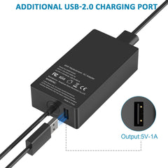 UNAWUDOH USB port for charging a phone while powering the Surface