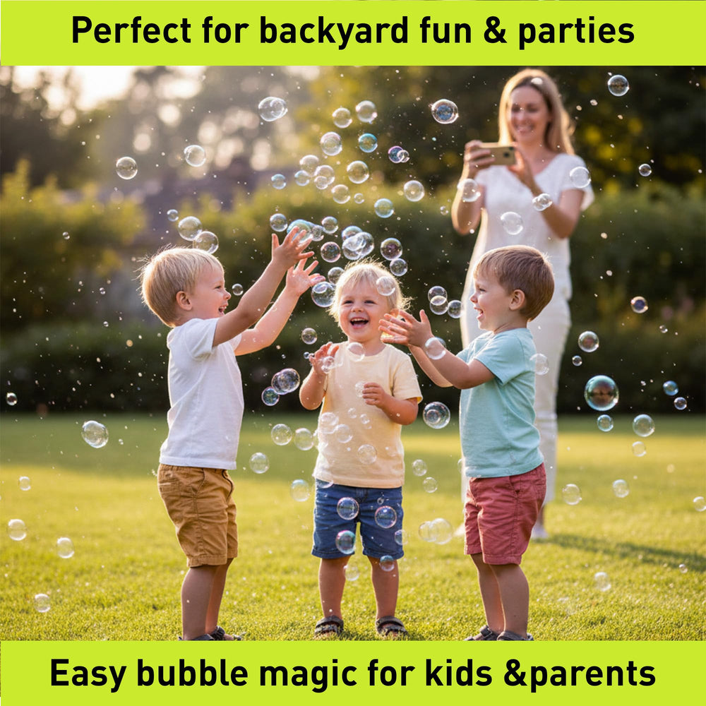 Uncle Bubble Mess-free play suitable for indoors and outdoors