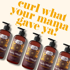 Uncle Funky's Daughter Curly Magic defines curls with a firm hold for lasting style.