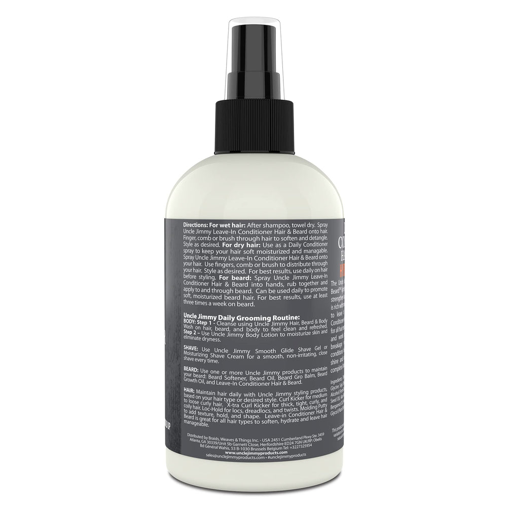 Paraben-free, cruelty-free grooming solution from Uncle Jimmy.