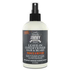 Uncle Jimmy leave-in conditioner bottle ready for beard care.