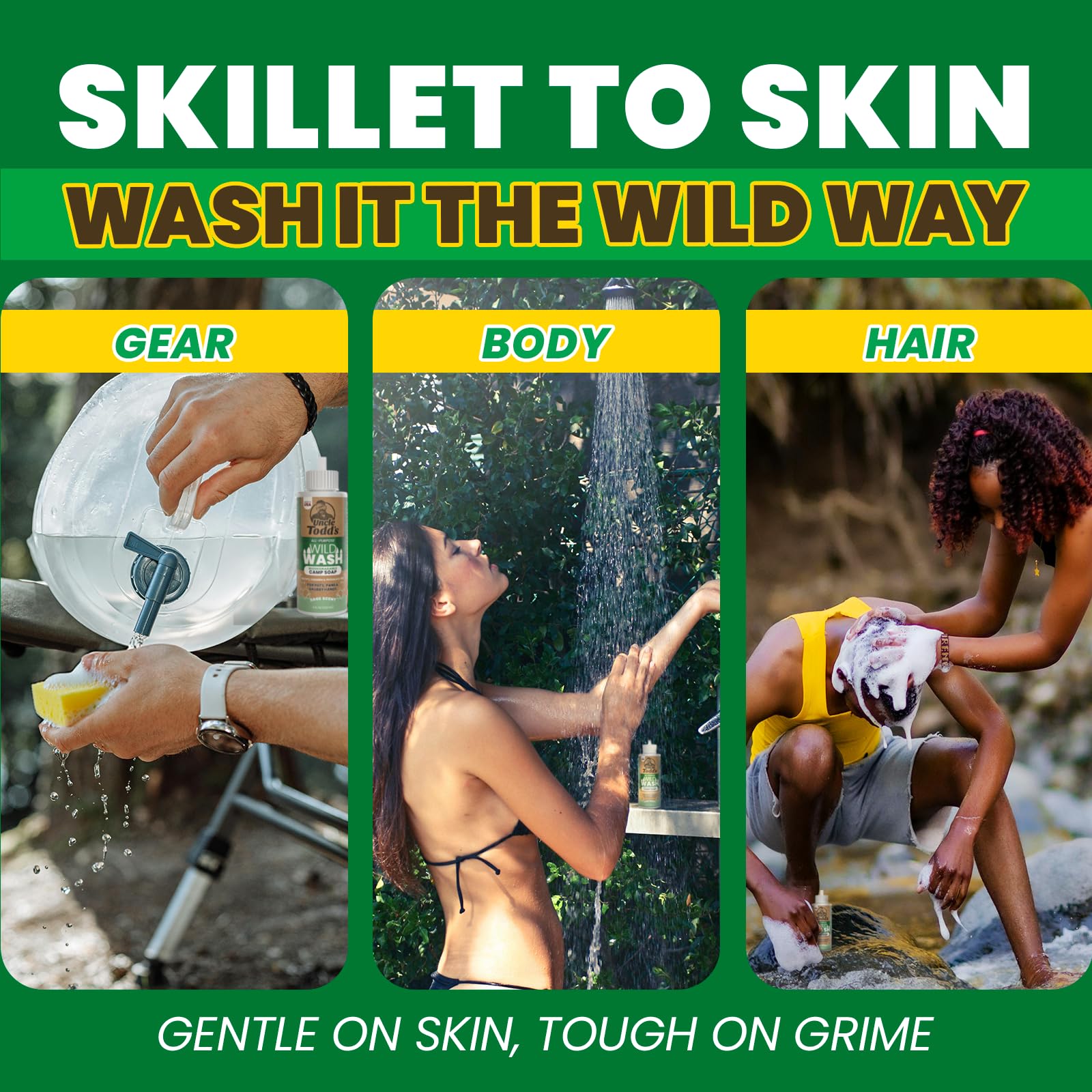 Body and gear cleaned with Wild Wash during a trek