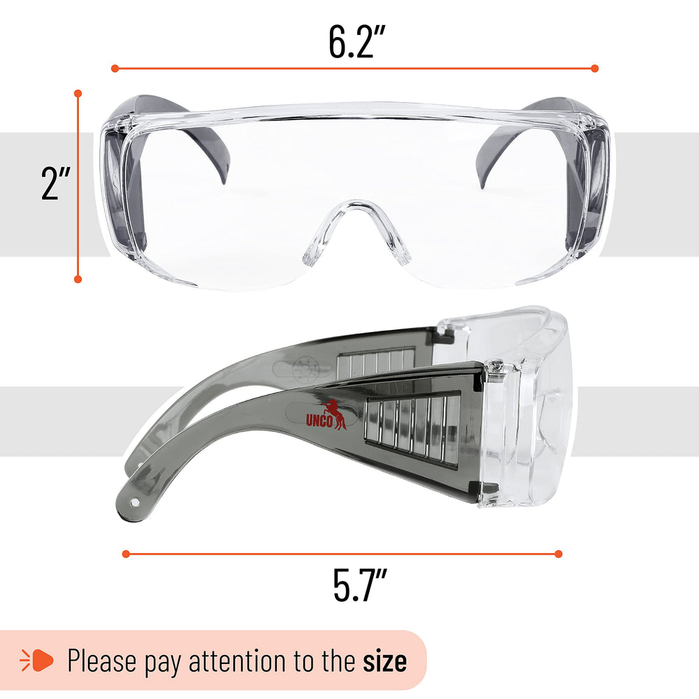 UNCO goggles over glasses offer a wide field of view