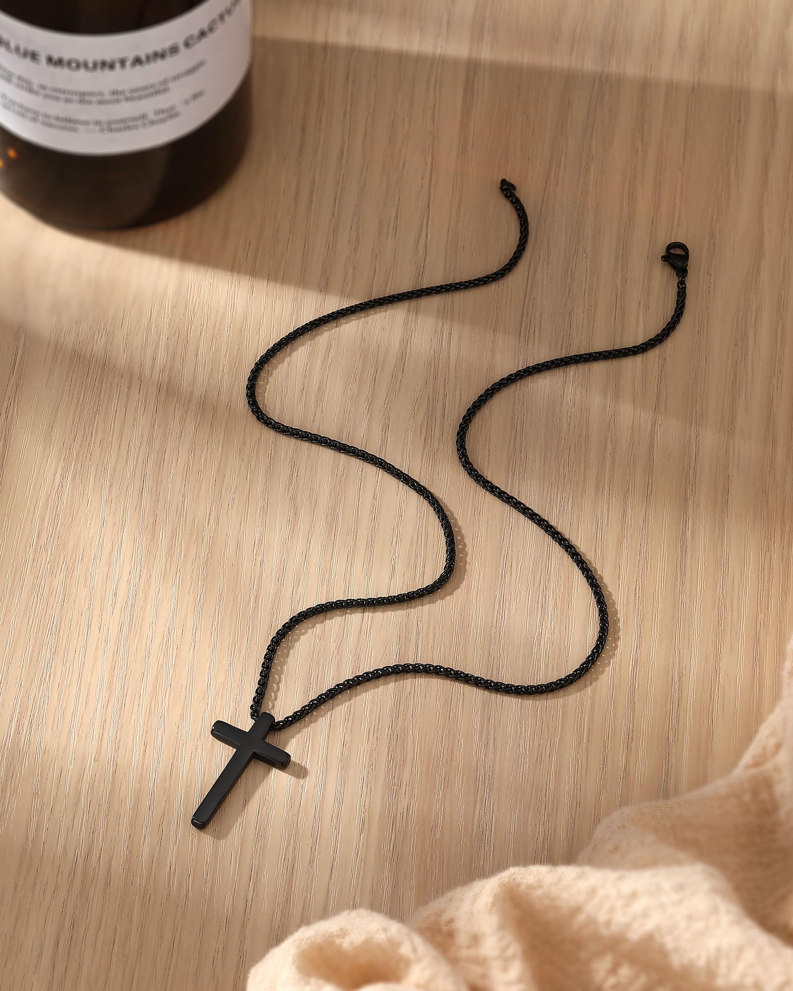 UNGENT THEM cross necklace with gift-ready presentation suits Easter, Christmas, or birthday gifts.
