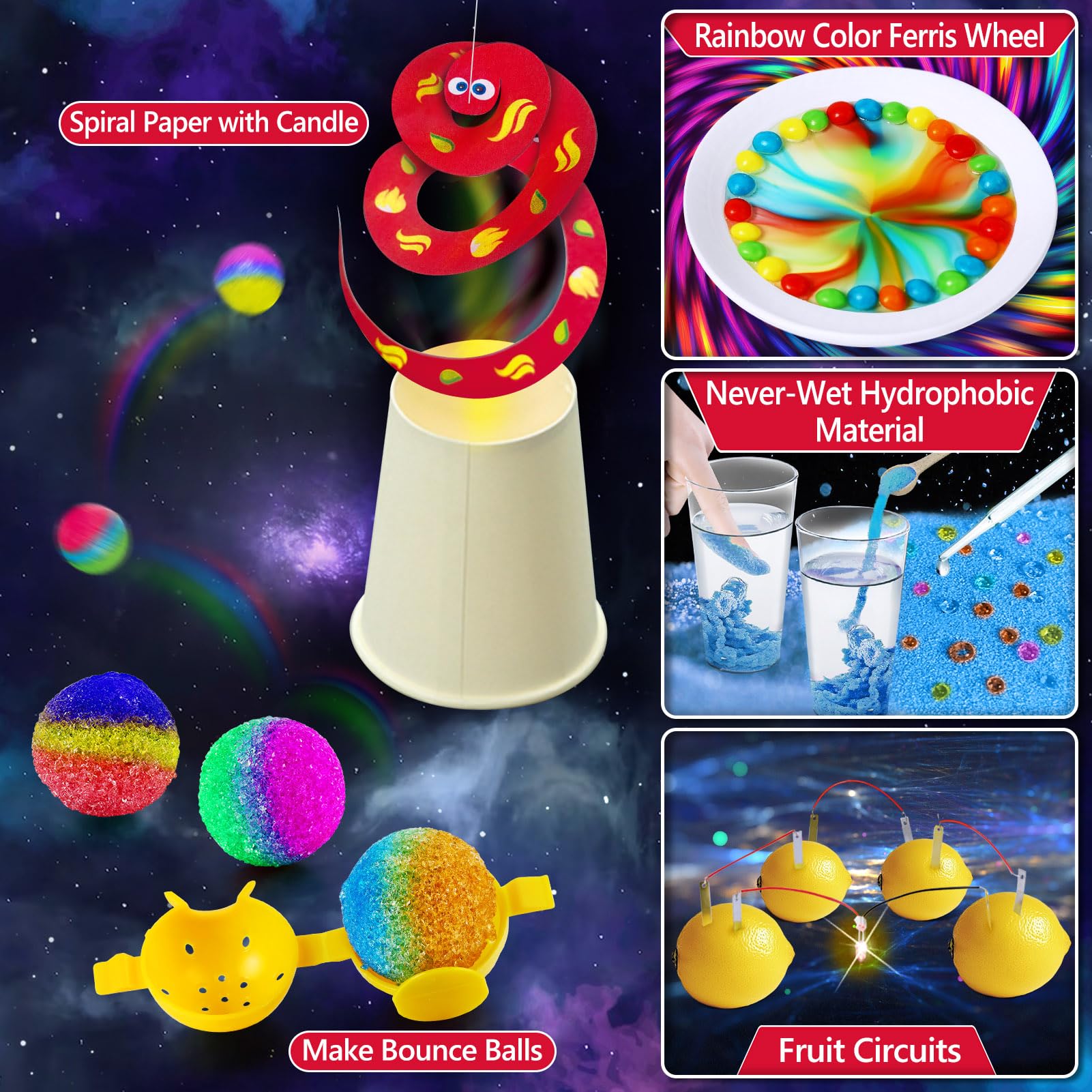 UNGLINGA clear manual guides kids through step-by-step experiments