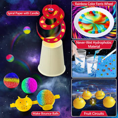 UNGLINGA clear manual guides kids through step-by-step experiments