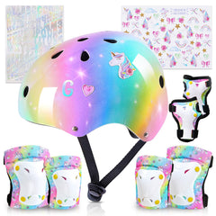 Unicorn Catcher kids helmet with unicorn design for playful head protection during outdoor sports.