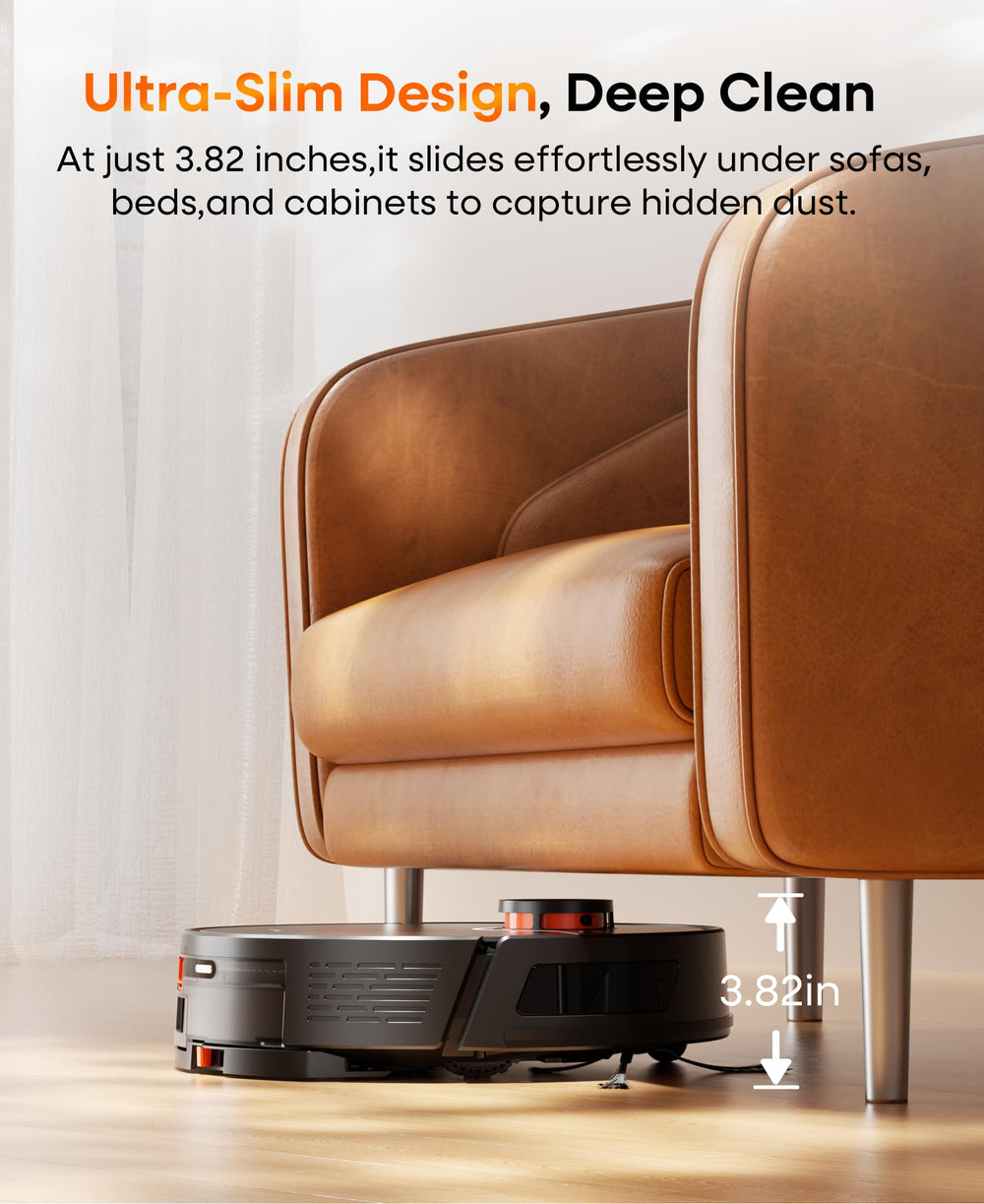 Uninell robot vacuum works with Alexa and Google Assistant for voice commands.