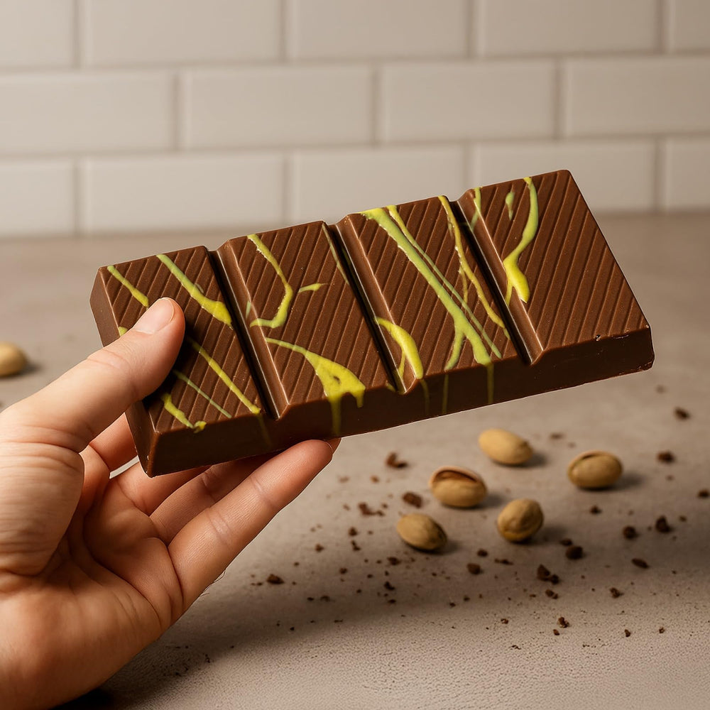 UNIQBITE Dubai knafeh-inspired bar, fusion flavor experience.