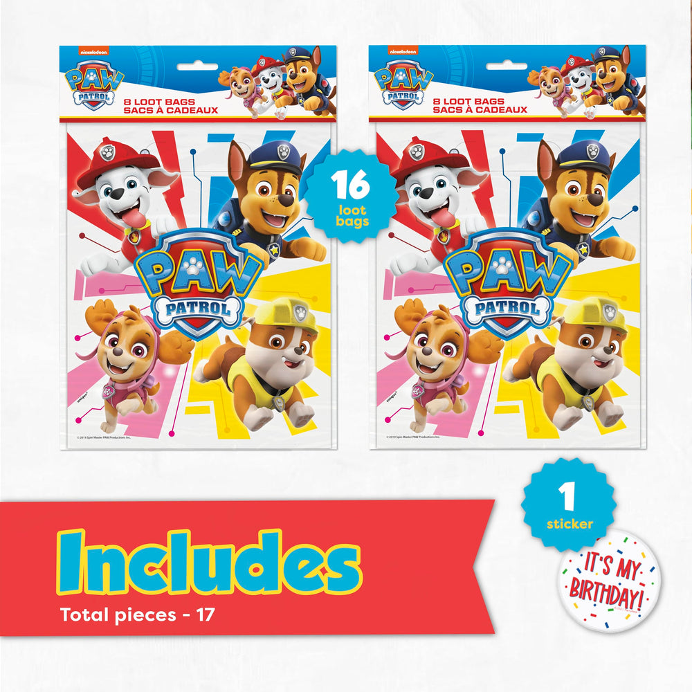 Unique Paw Patrol 'It's My Birthday' sticker, perfect as guest badge