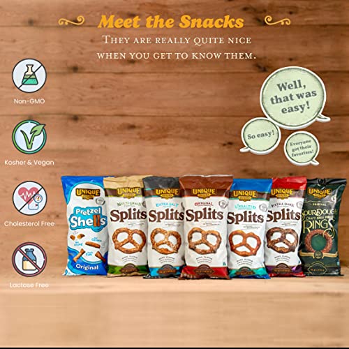 Unique Snacks Extra Salt Splits Pretzels ideal for movie nights and gatherings