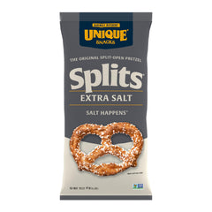 Unique Snacks Extra Salt Splits Pretzels pack for gatherings