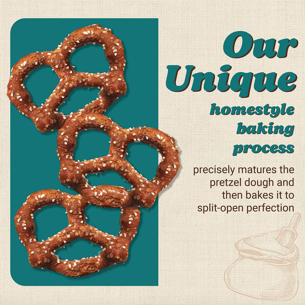 Pack-of-3 display of Unique Snacks Original Splits for convenient sharing and value