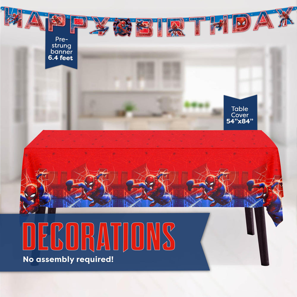 Unique Spiderman napkins simplify cleanup while adding hero flair