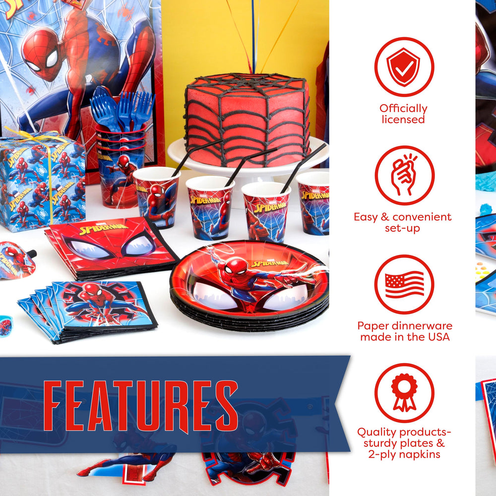 Unique Spiderman 9-inch plates offer sturdy serving for kid-friendly meals