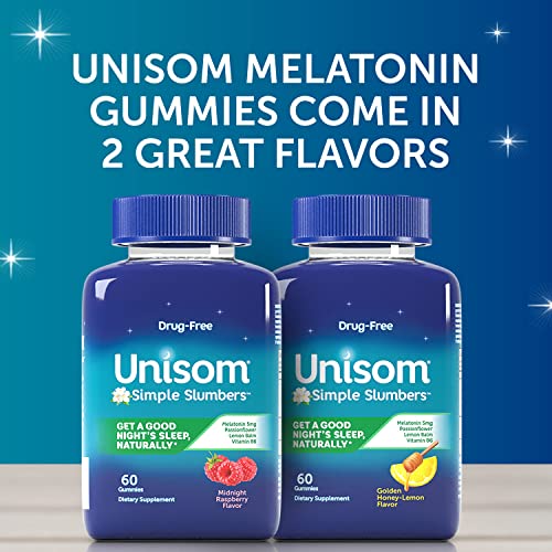 Label highlights melatonin and botanicals for gentle relaxation.
