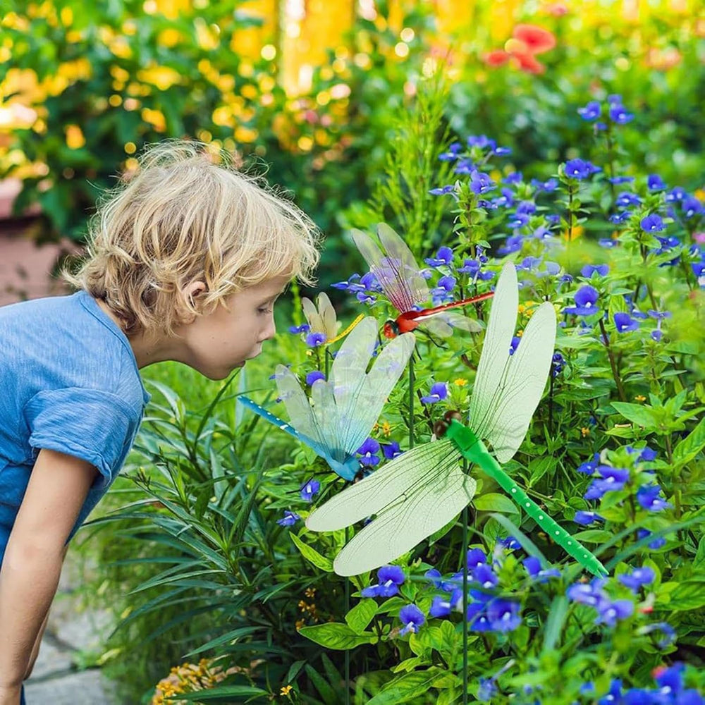 Colorful set brightens yard with eight vibrant hues.