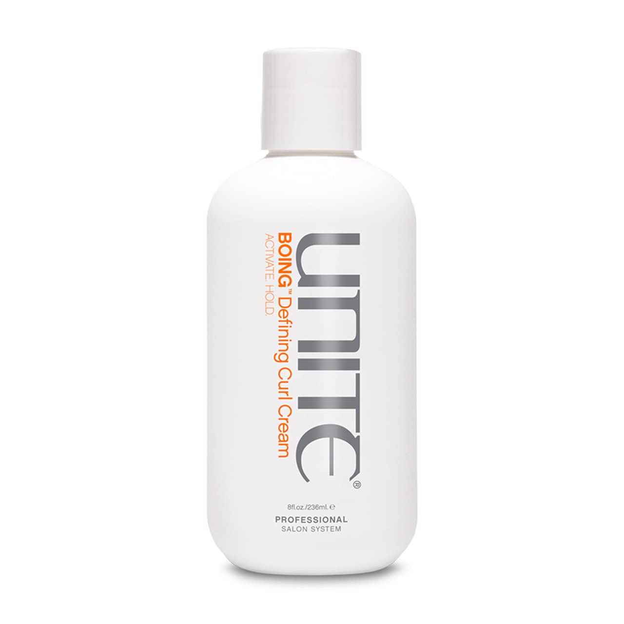 UNITE BoING Defining Curl Cream bottle for defined curls with light hold.