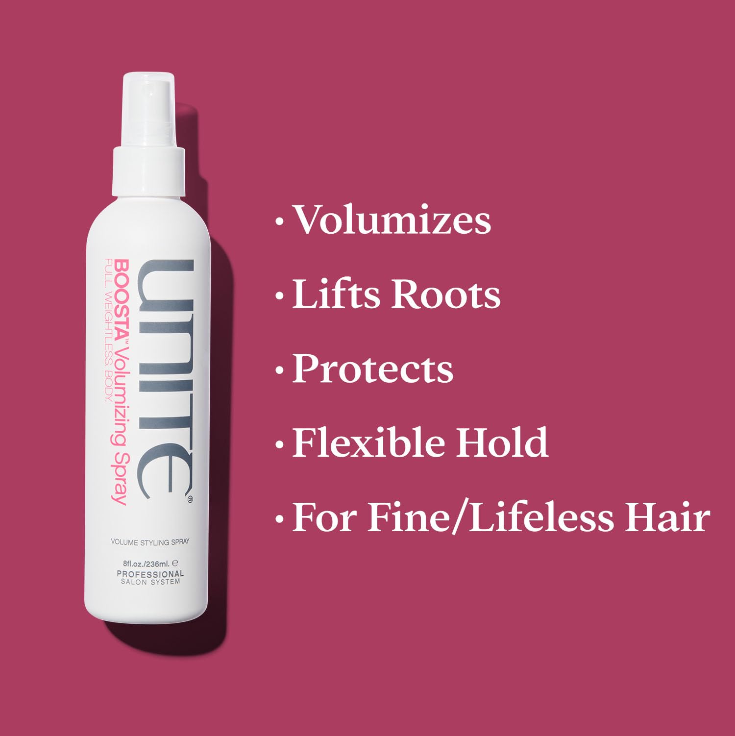 UNITE BOOSTA demonstrates texture application for moveable, natural-looking hair.