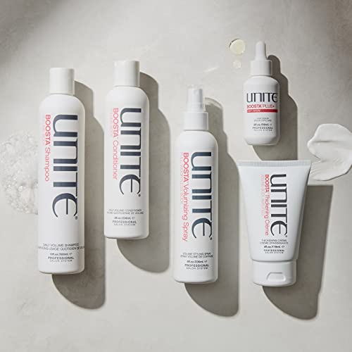 UNITE BOOSTA heat-activation guides styling with protected lift.