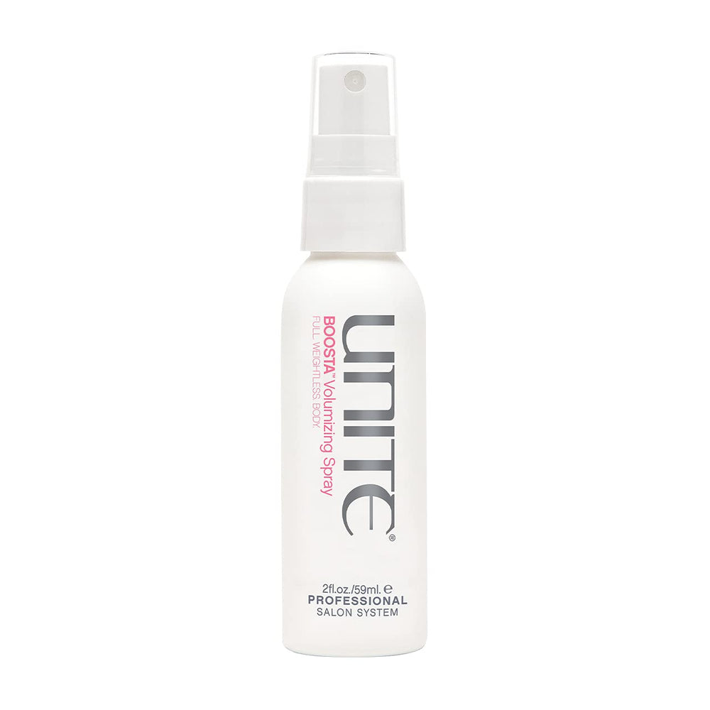 UNITE BOOSTA root lift spray delivering weightless volume for fine hair