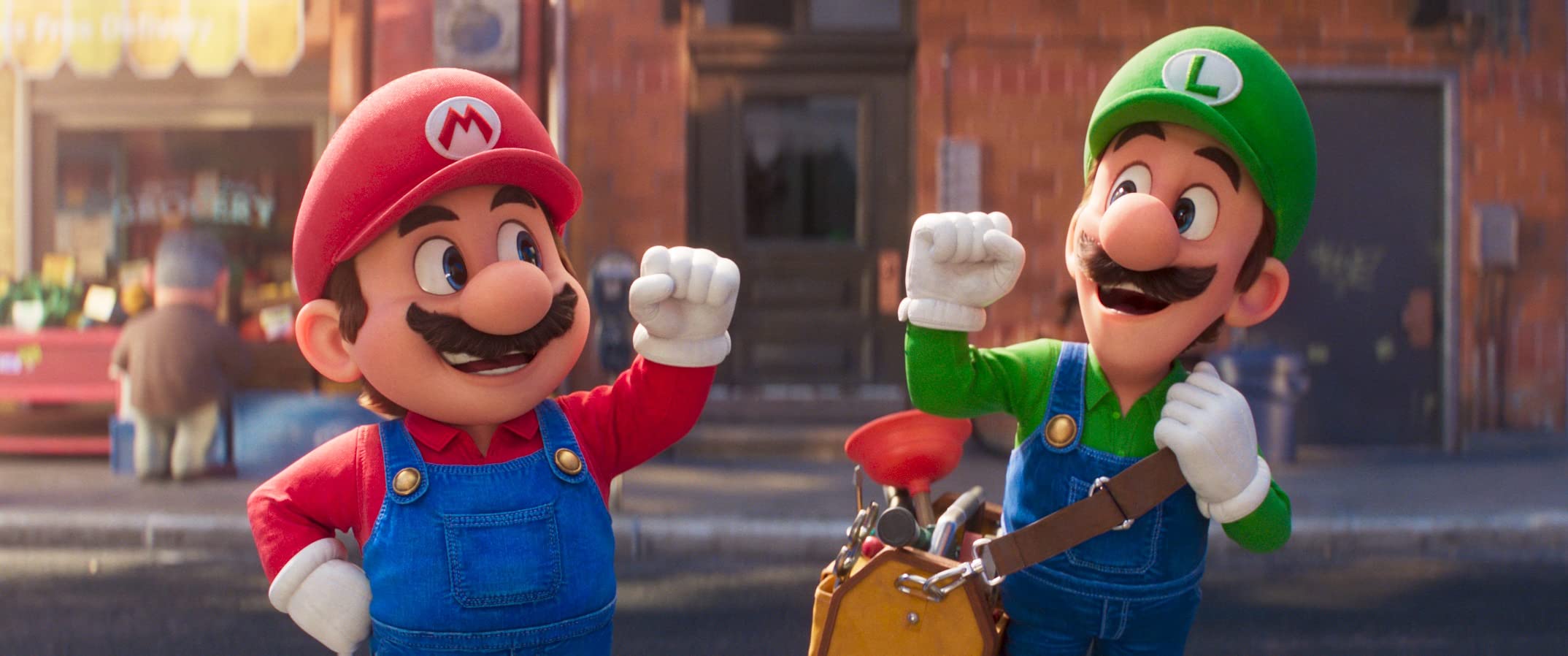 Universal The Super Mario Bros. Power Up Edition disc art highlighting action-packed scenes.