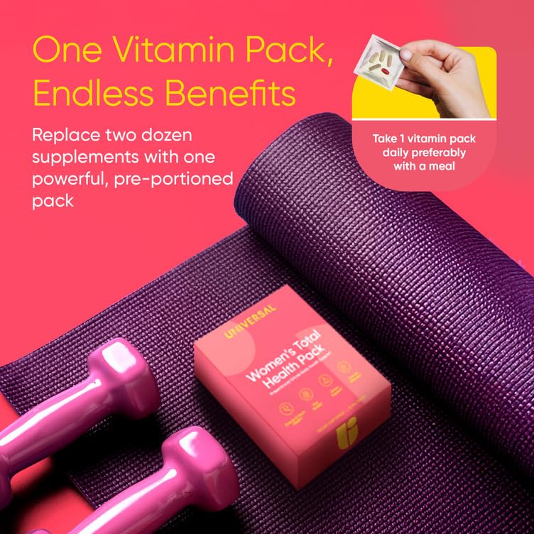 Universal U Women's Total Health Pack krill oil capsule with omega-3 for heart and joint support