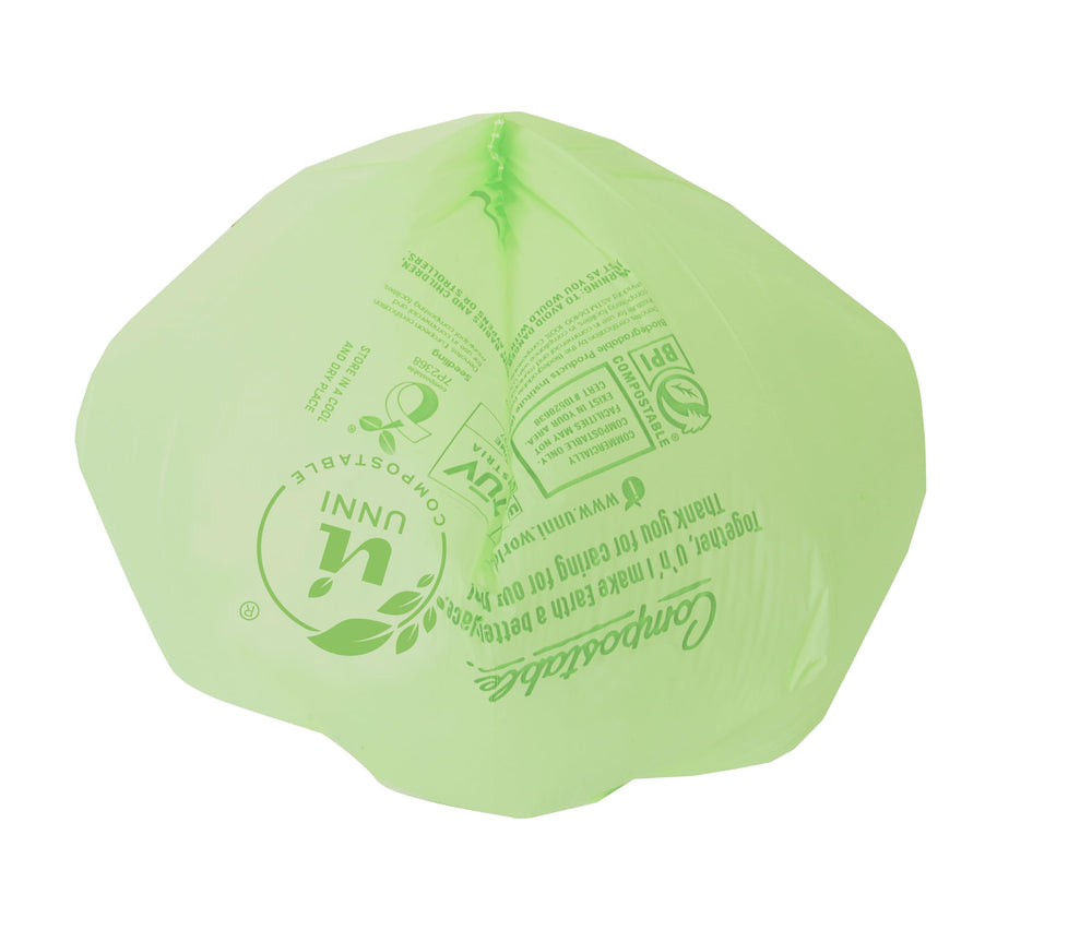 UNNI easy-tie kitchen bin liner for simple disposal