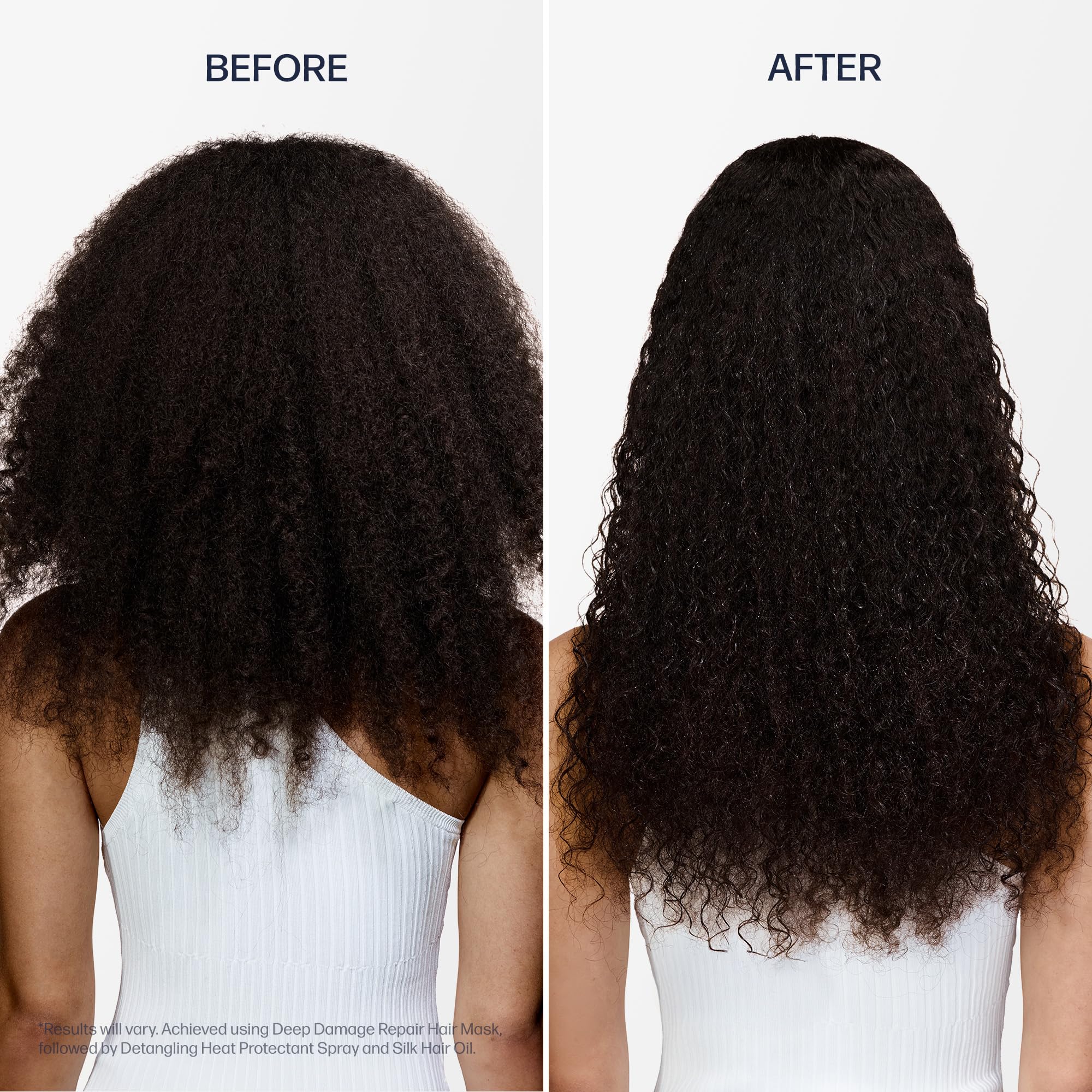 UNOVE Silk Oil Essence hair-ends demonstrates moisture sealing for split ends.