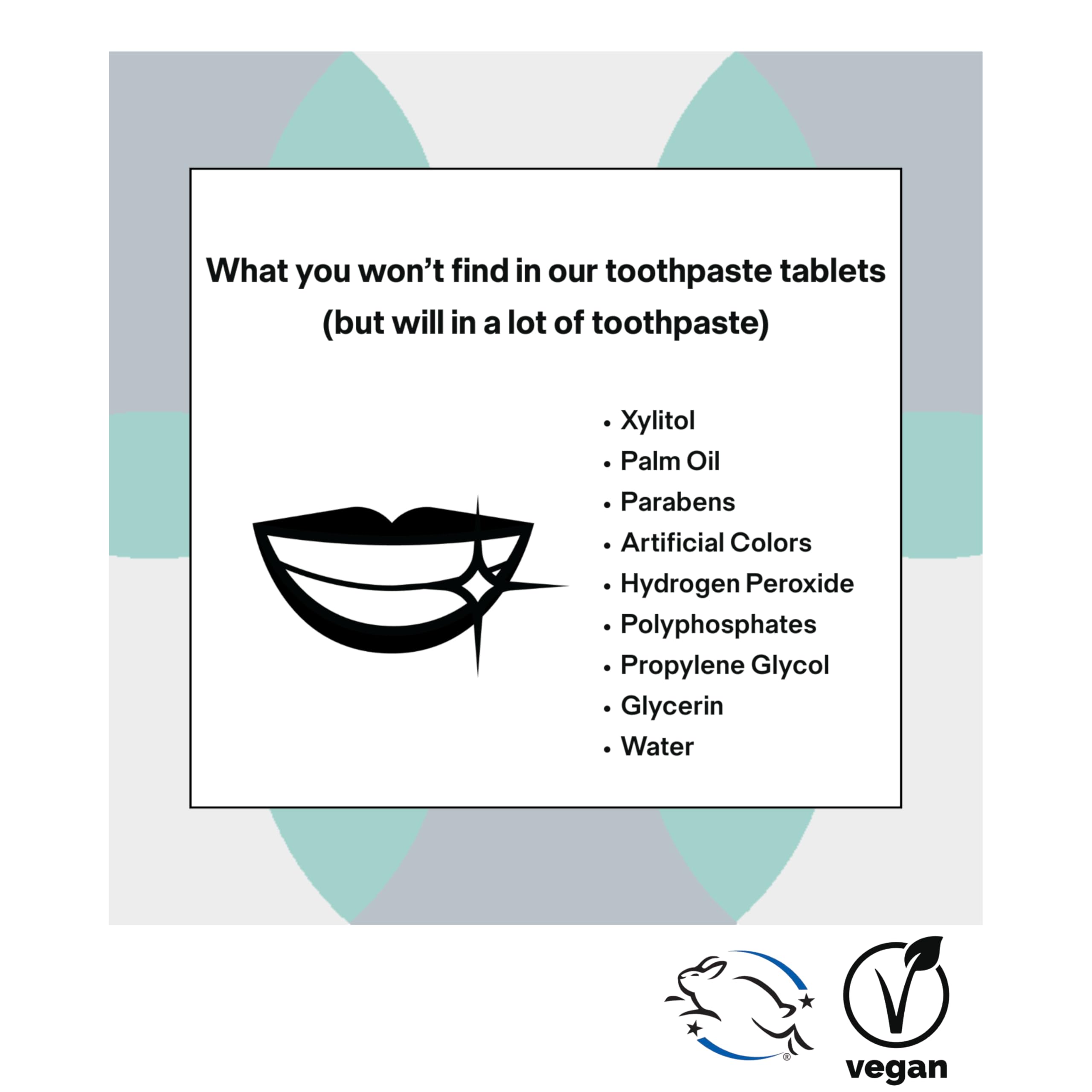 Unpaste toothpaste tablets packaging flat-bottom design sits upright on the counter.