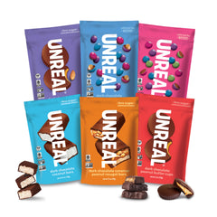 UNREAL Complete Variety Pack six-bag sampler for versatile snacking
