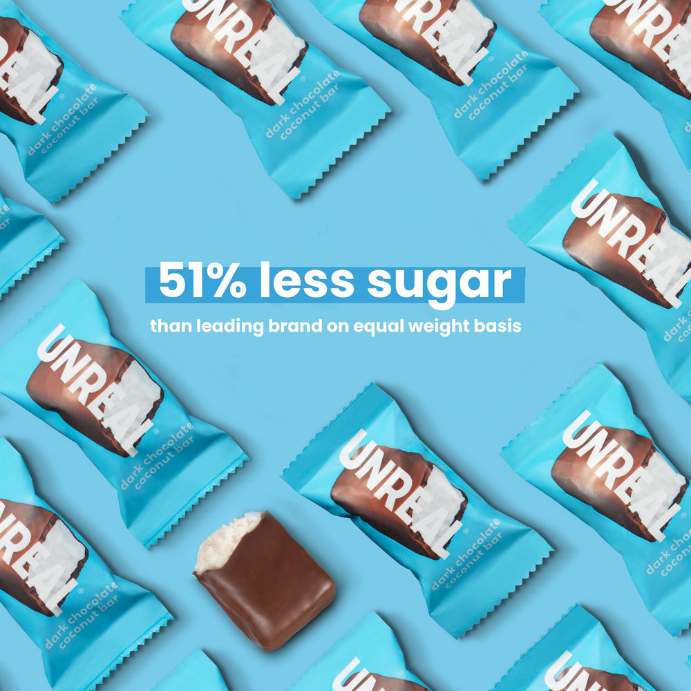 UNREAL vegan, gluten-free, non-GMO, fair-trade labeling supports mindful sourcing