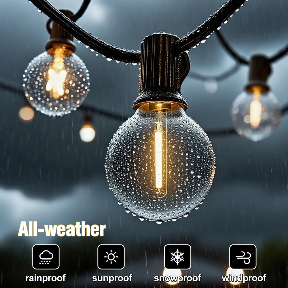 UOLOB 12 plus 1 G40 bulbs close-up shows shatterproof design and glow