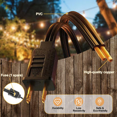 UOLOB IP44 weatherproof design stands up to rain and wind outside