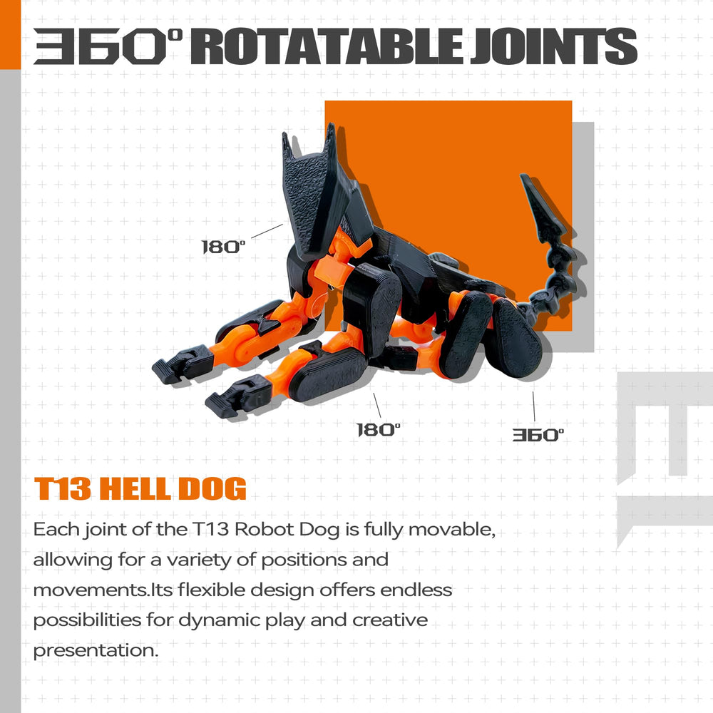 Uodofy T13 side view: flexible joints for dynamic posing.