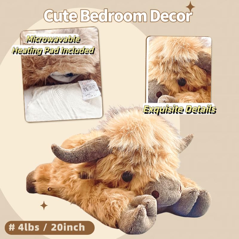 Uoozii Highland Cow soft plush texture inviting cozy hugs