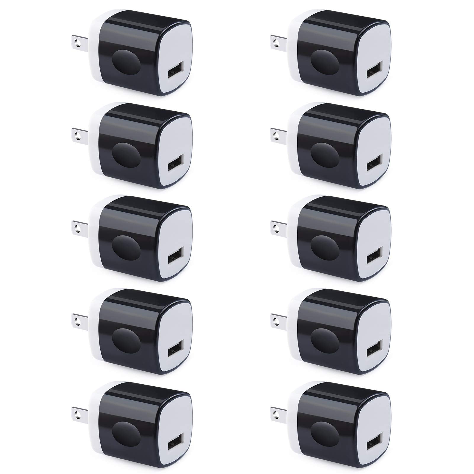 UorMe 10-pack wall adapter packshot highlighting compact travel-ready design.